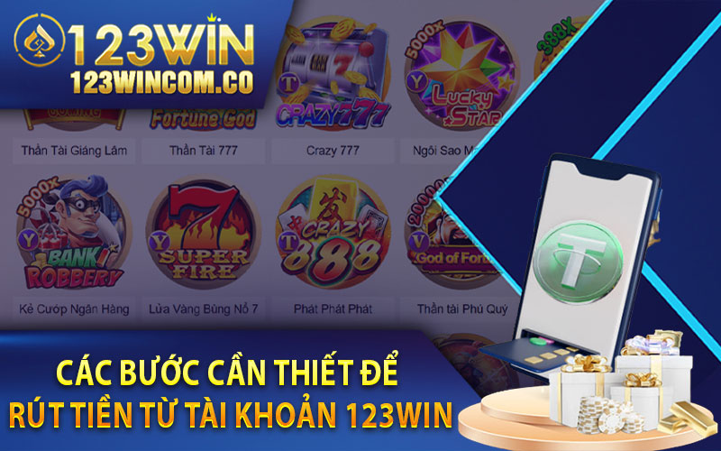 Hướng Dẫn Rút Tiền 123Win Chỉ Với Vài Bước Đơn Giản 3 Các bước cần thiết để rút tiền từ tài khoản 123Win
